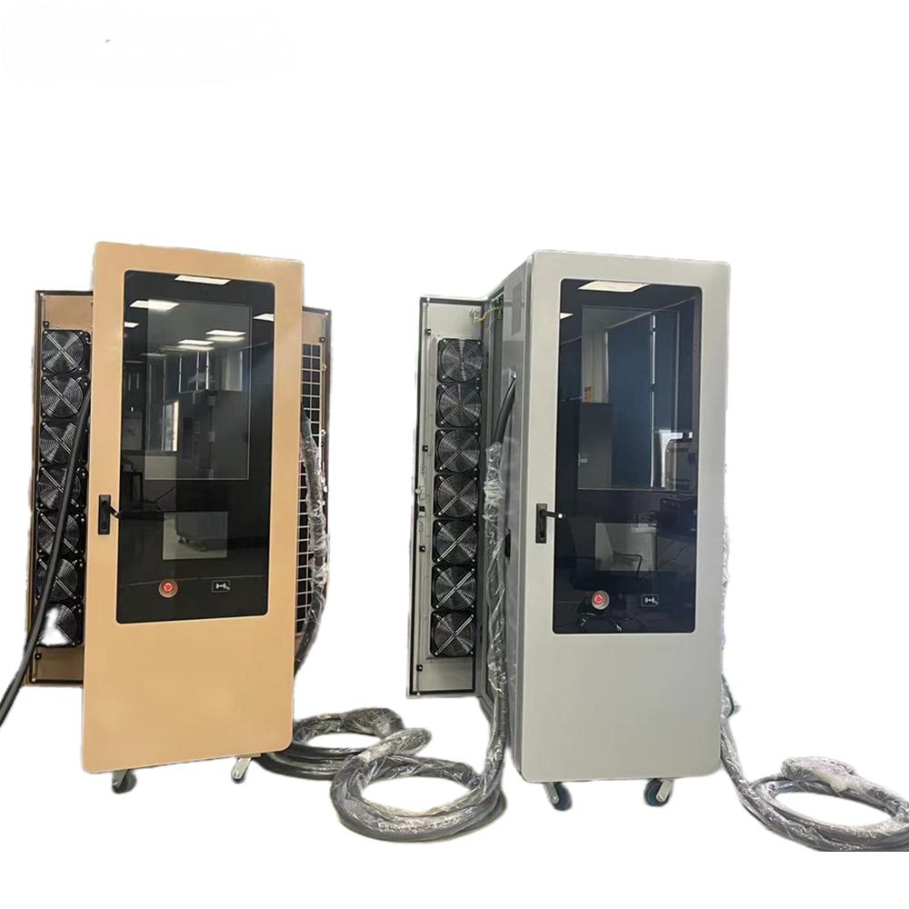 MIDA 60kw 90kw 120kw DC Charger Pile Advertising Screen Floor Mounted EV Charging Station